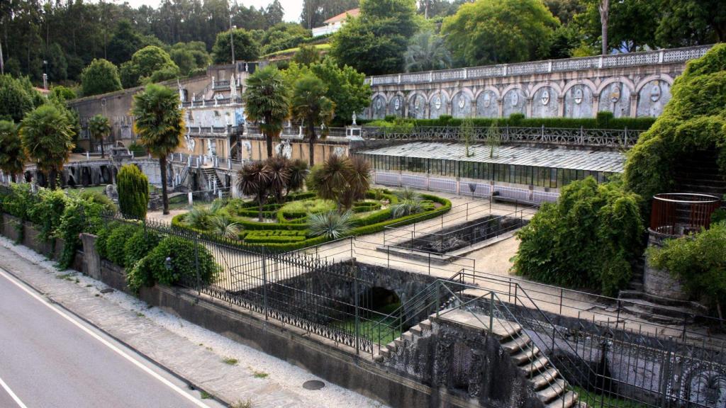 Vista del parque del Pasatiempo, Betanzos.