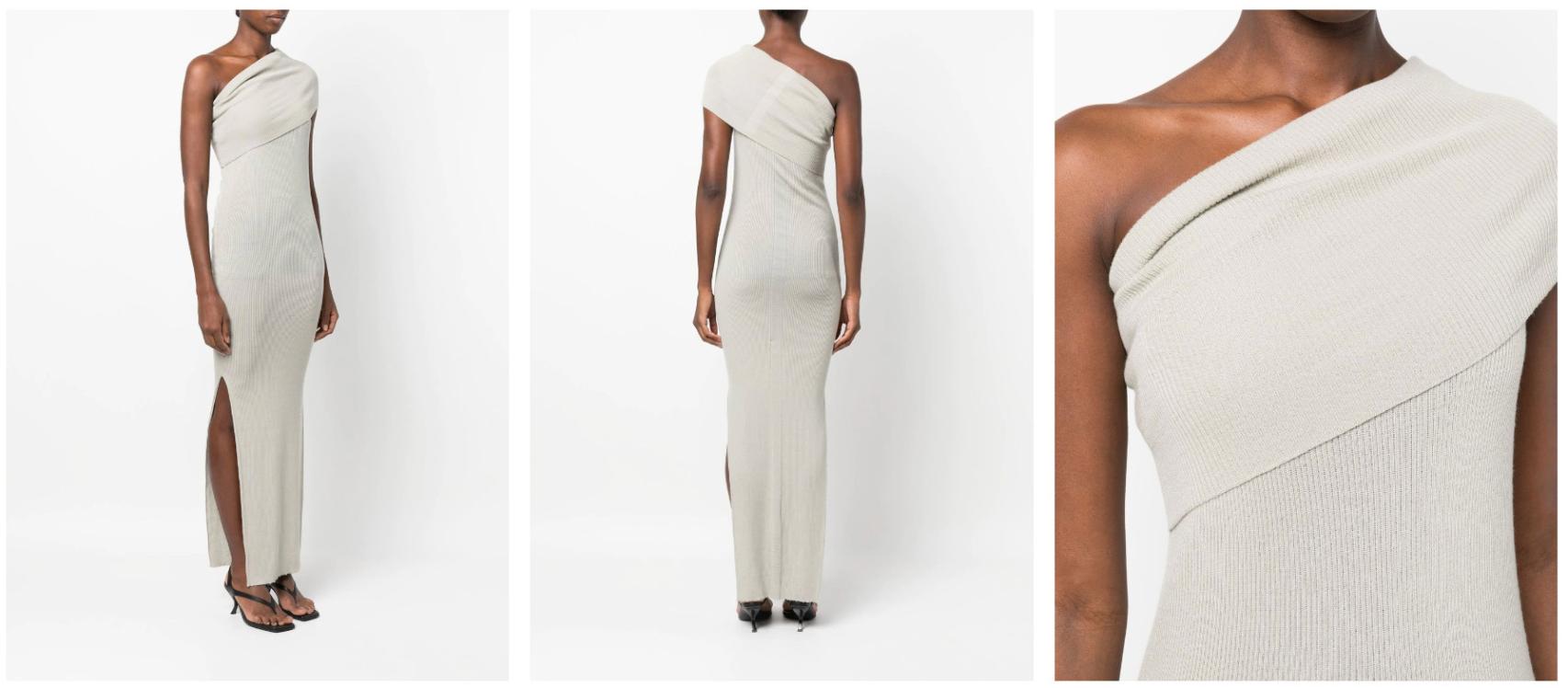 Vestido de una sola manga de Rick Owens