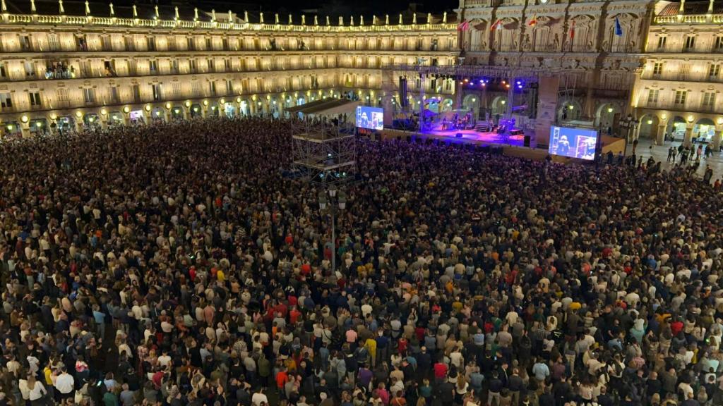 Un concierto en la Plaza Mayor de Salamanca
