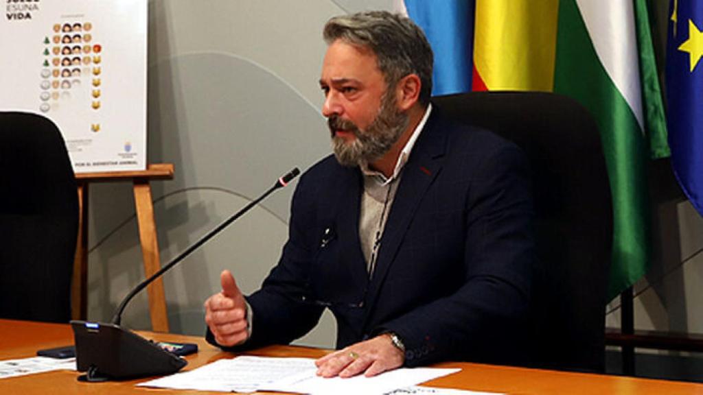 Rubén Pérez en una rueda de prensa, en una imagen de archivo.