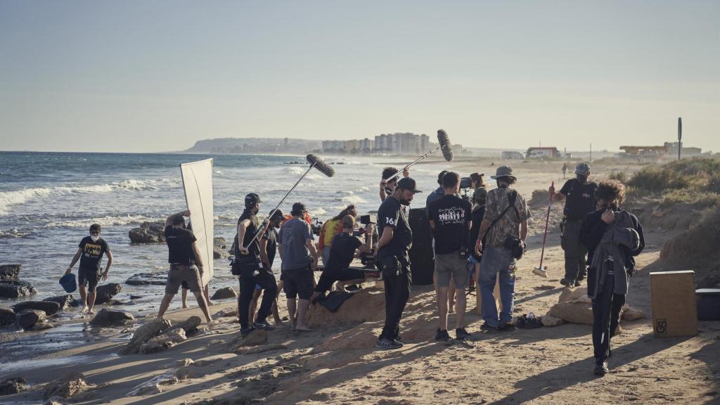 El rodaje de 'Sin Huellas', en imagen de archivo.