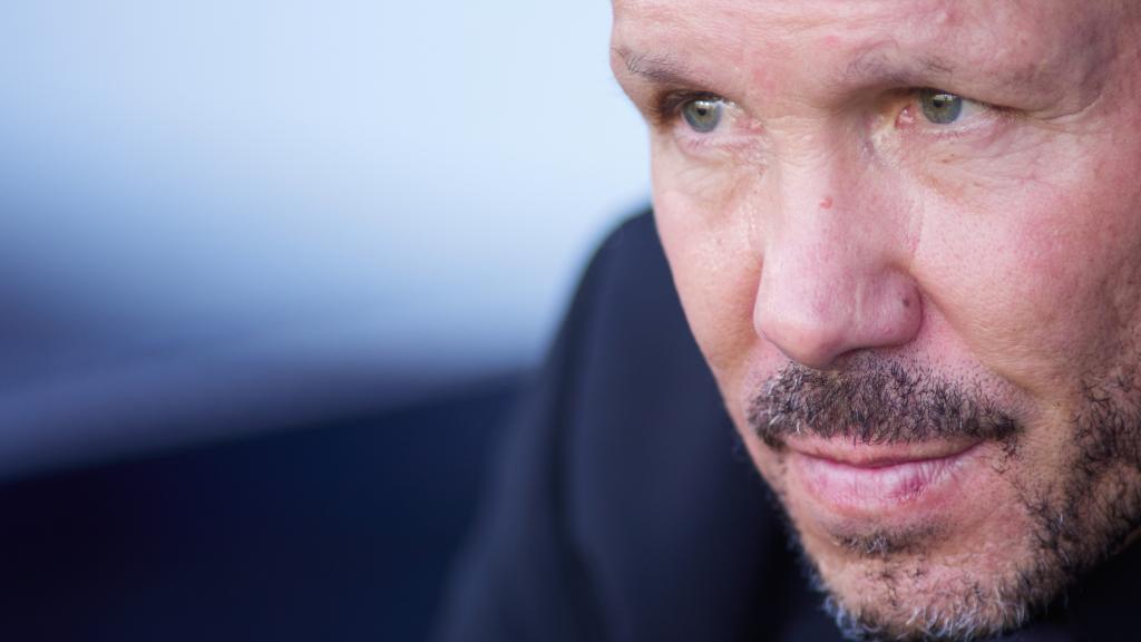 El 'Cholo' Simeone, en un partido del Atlético de Madrid de la temporada 2022/2023