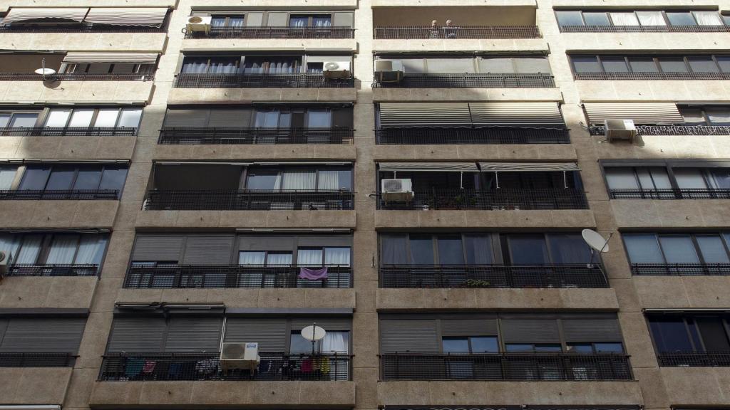 Edificio donde se ha producido el suceso, este jueves.