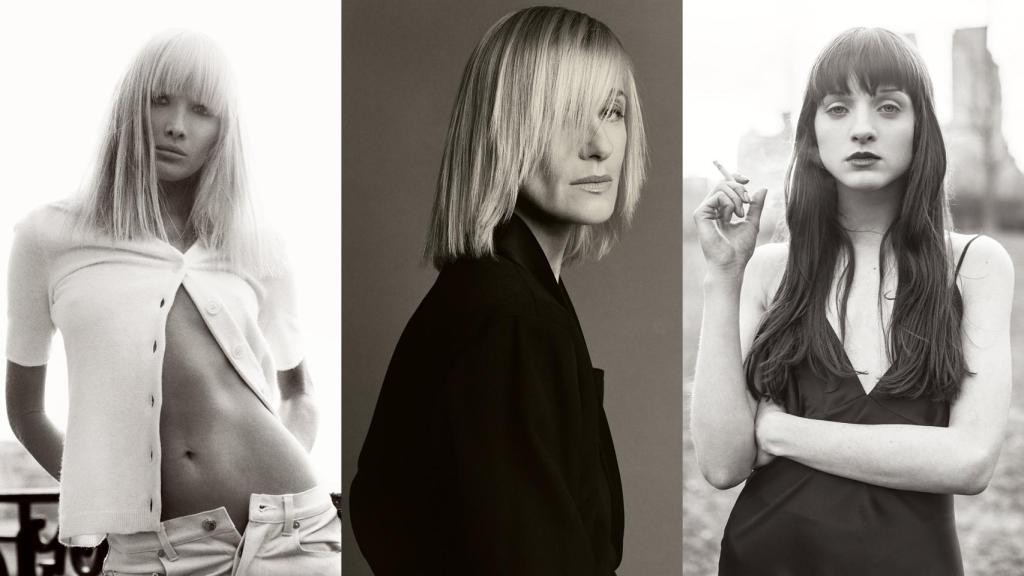 Carla Bruni, París. Betty Catroux, París. Michele Hicks, Nueva York. © Steven Meisel, 1993