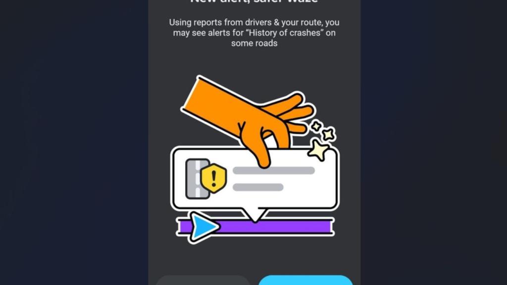 Los avisos de carretera peligrosa de Waze se podrán configurar