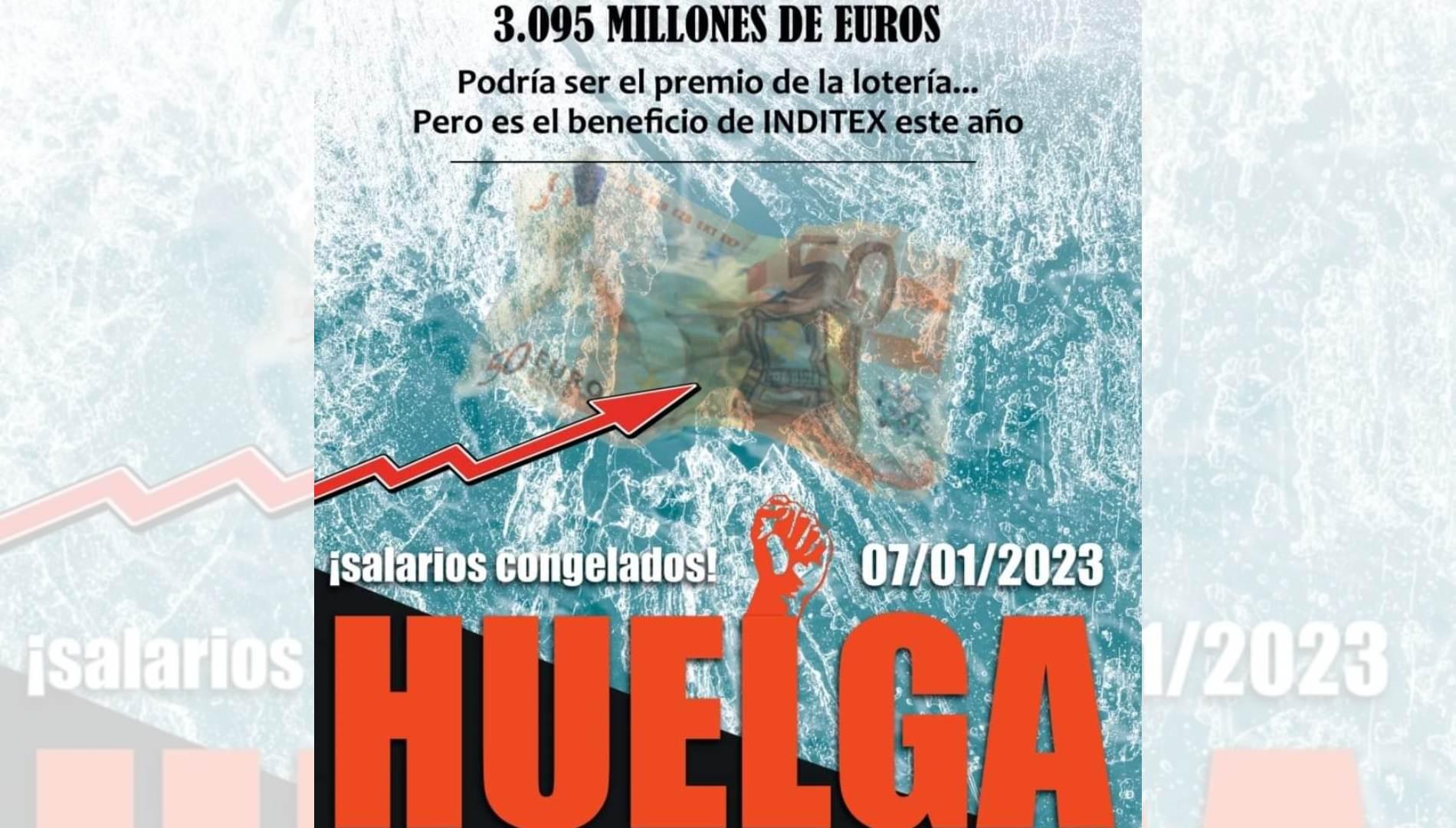 Convocatoria de huelga de las trabajadoras de Inditex.