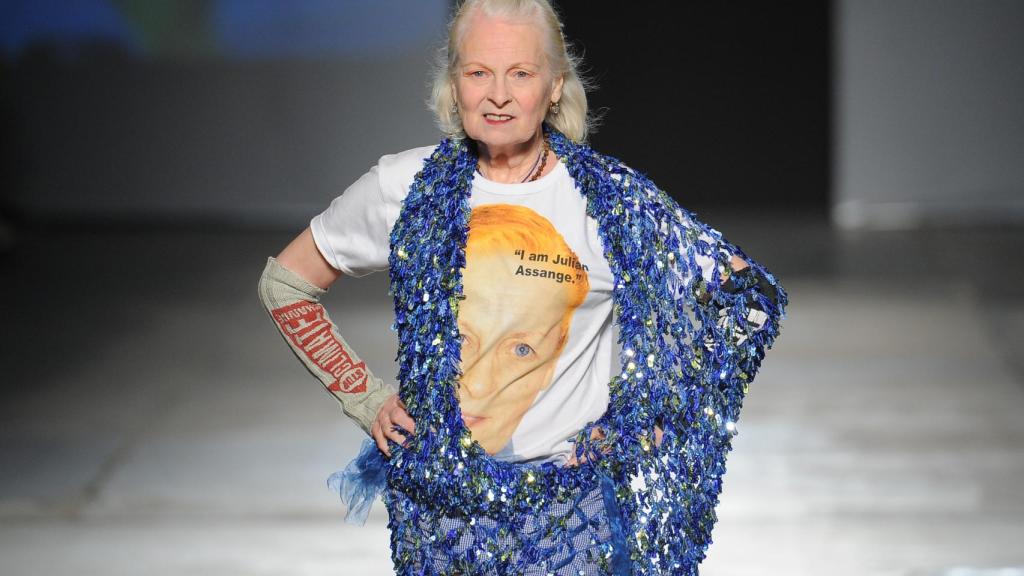 Vivienne Westwood, en su desfile primavera/verano 2017.