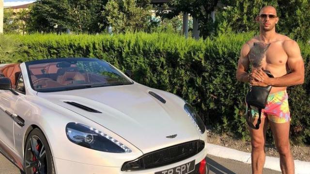 A la izquierda, momento de la detención de Andrew Tate. A la derecha, la activista Greta Thunberg.