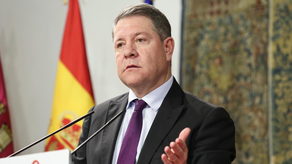 Emiliano García-Page, presidente de Castilla-La Mancha, en una imagen de este viernes. Foto: Óscar Huertas