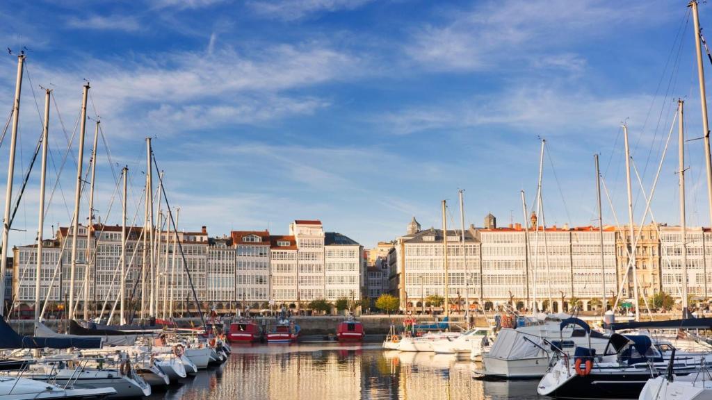 Vista de la Marina de A Coruña.