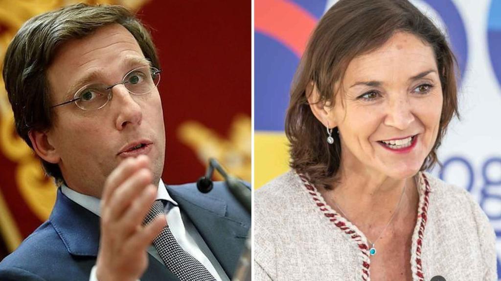 Martínez-Almeida y Reyes Maroto en un fotomontaje.