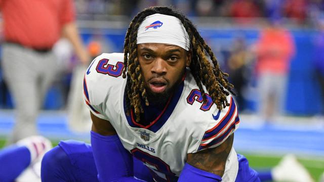 Damar Hamlin, con los Buffalo Bills de la NFL