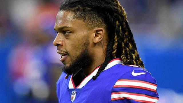 Damar Hamlin, en un partido de los Buffalo Bills de la NFL