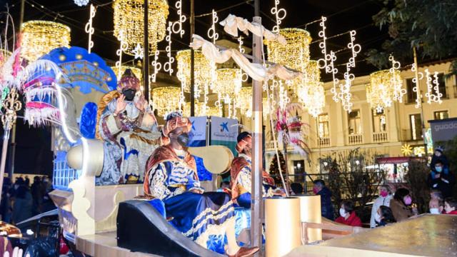 El rey Baltasar en las calles de Guadalajara el año 2022.