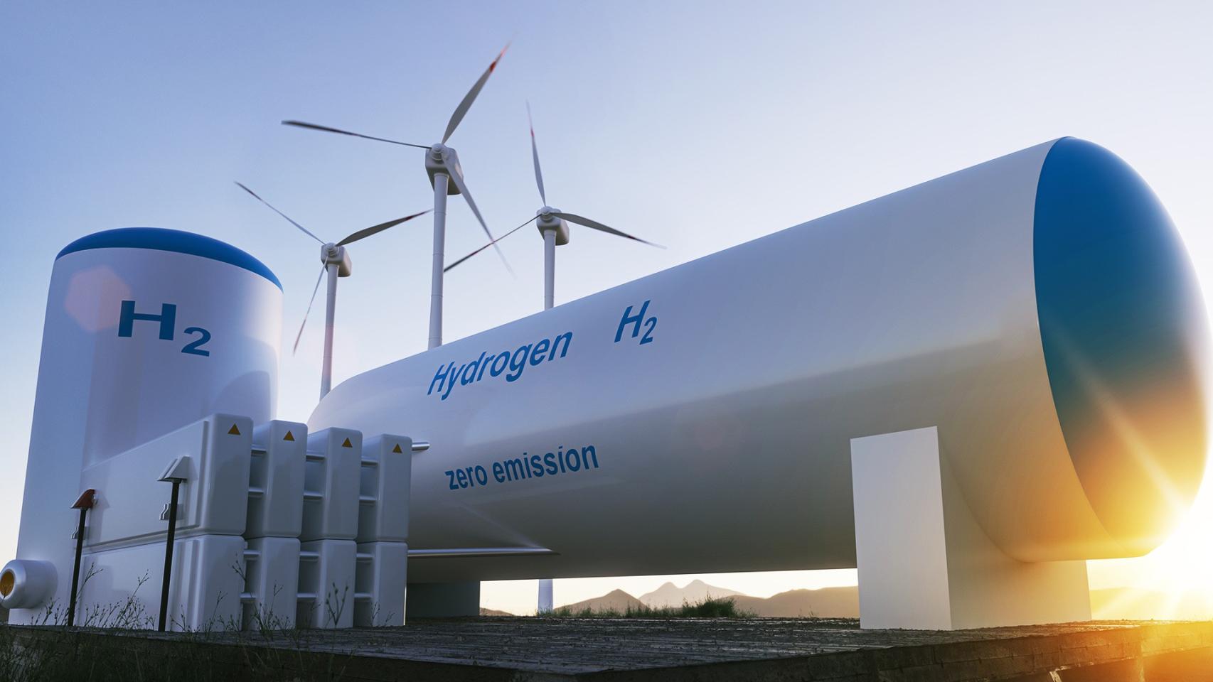 Almacenamiento de hidrógeno verde.