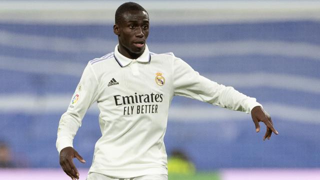 Ferland Mendy, en un partido del Real Madrid de la temporada 2022/2023