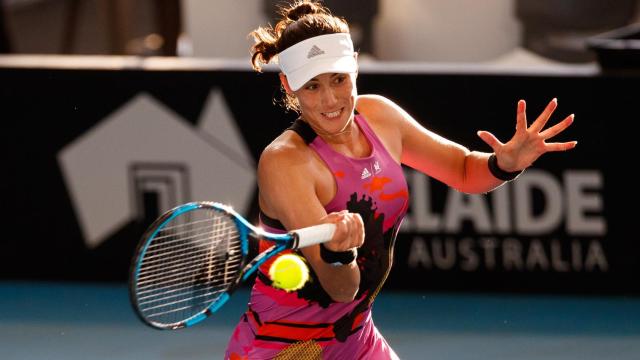 Muguruza, en uno de sus últimos partidos.