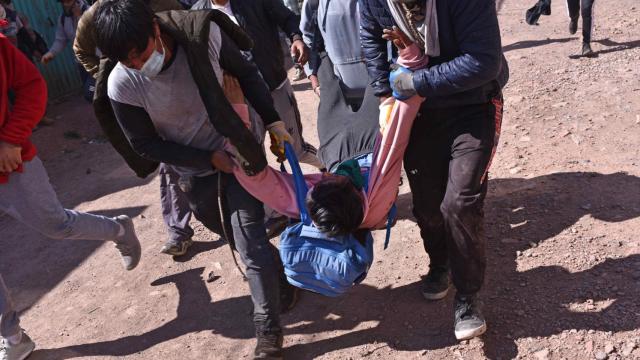 Un herido por los enfrentamientos en Perú.