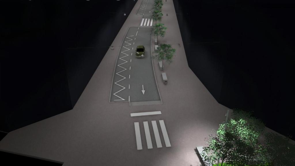 Reurbanización del tramo entre las calles Ramón y Cajal y Posse, en A Coruña.