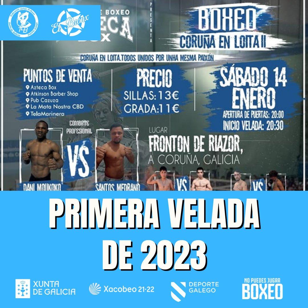 Cartel de Coruña en Loita II (@FeGBoxeo).