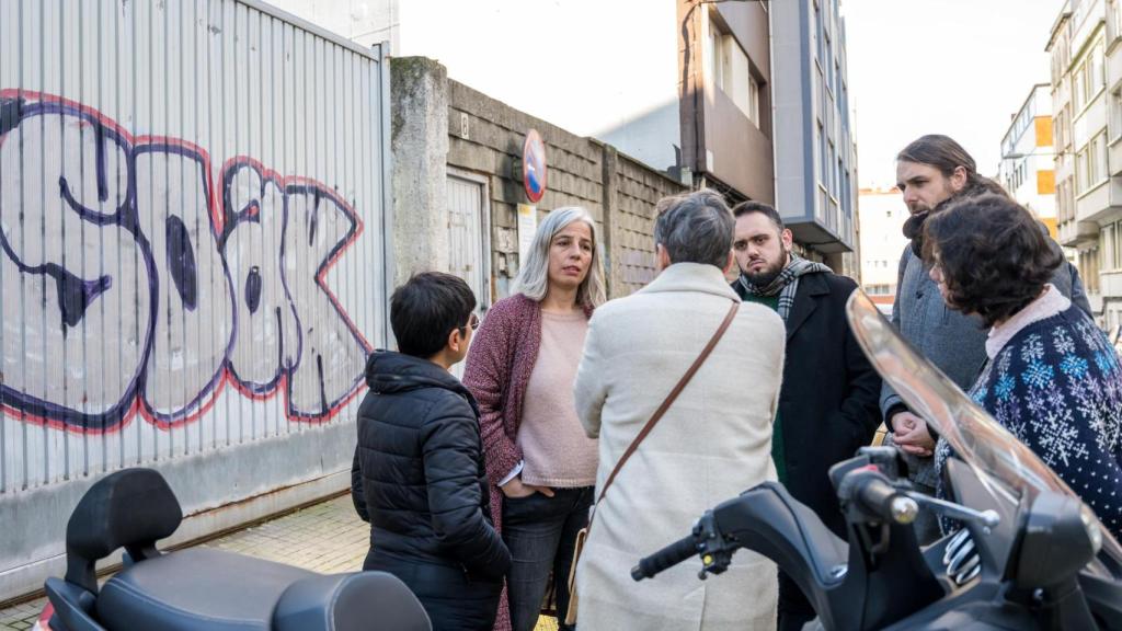 Visita de la Marea al barrio coruñés de Agra do Orzán.