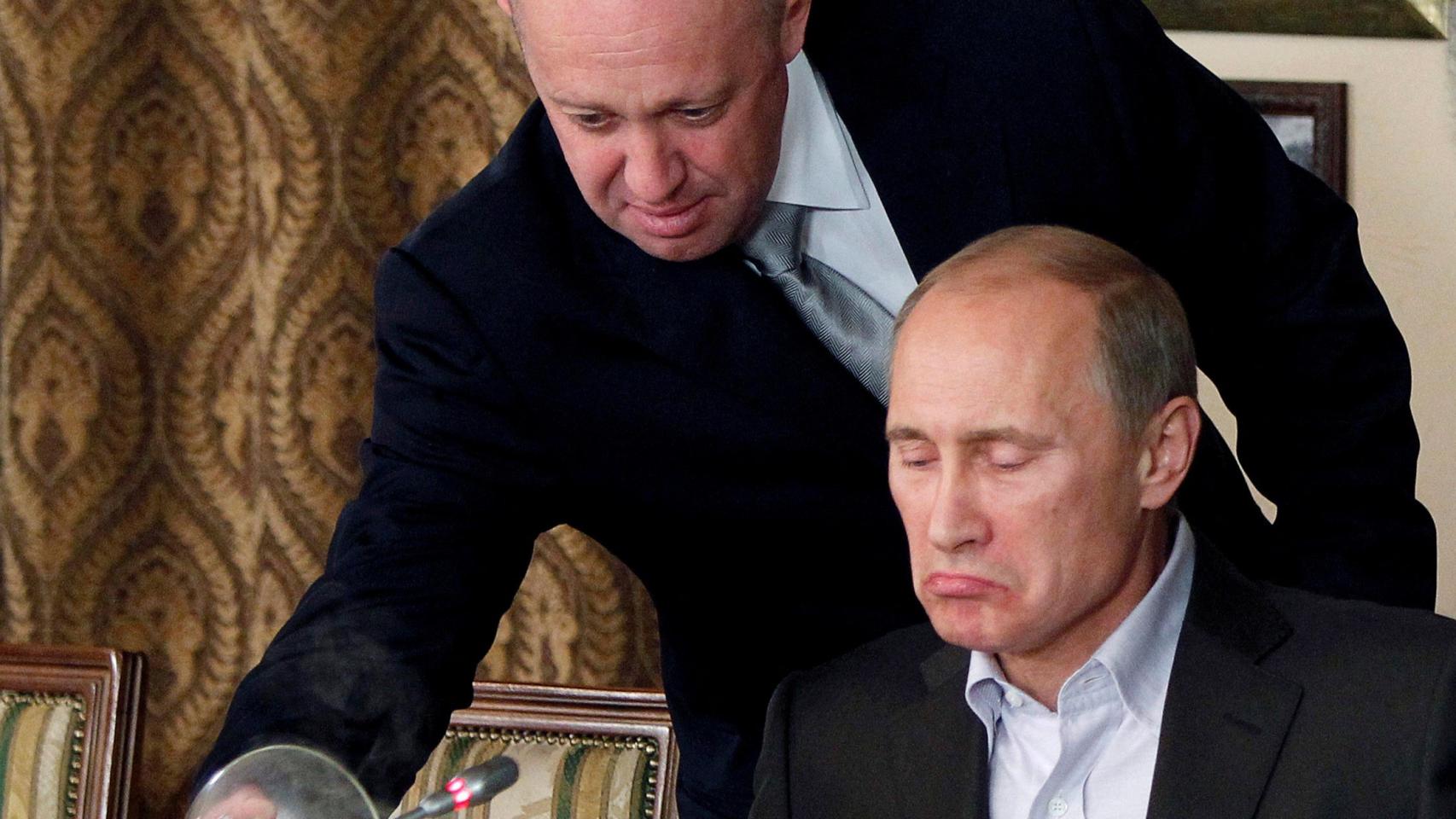 Eugeni Prigozhin y Vladímir Putin