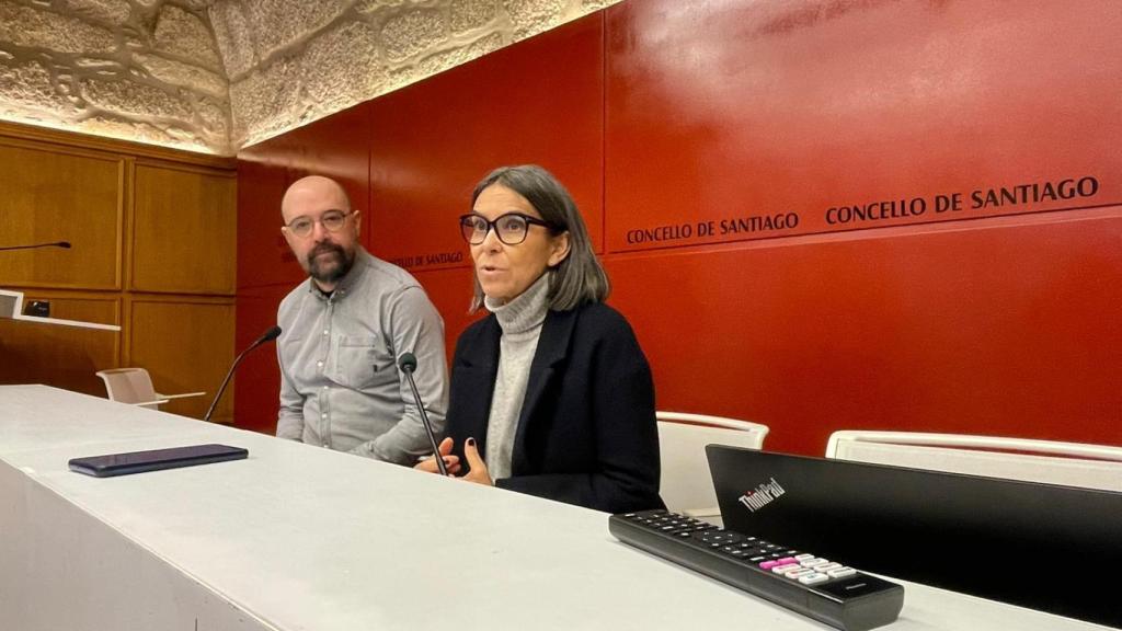 Rueda de prensa de Mercedes Rosón y Xaquín López