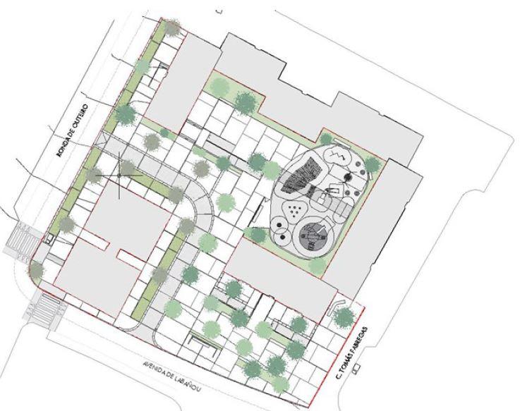 Proyecto de urbanización del entorno de las viviendas de María Pita (Concello da Coruña).