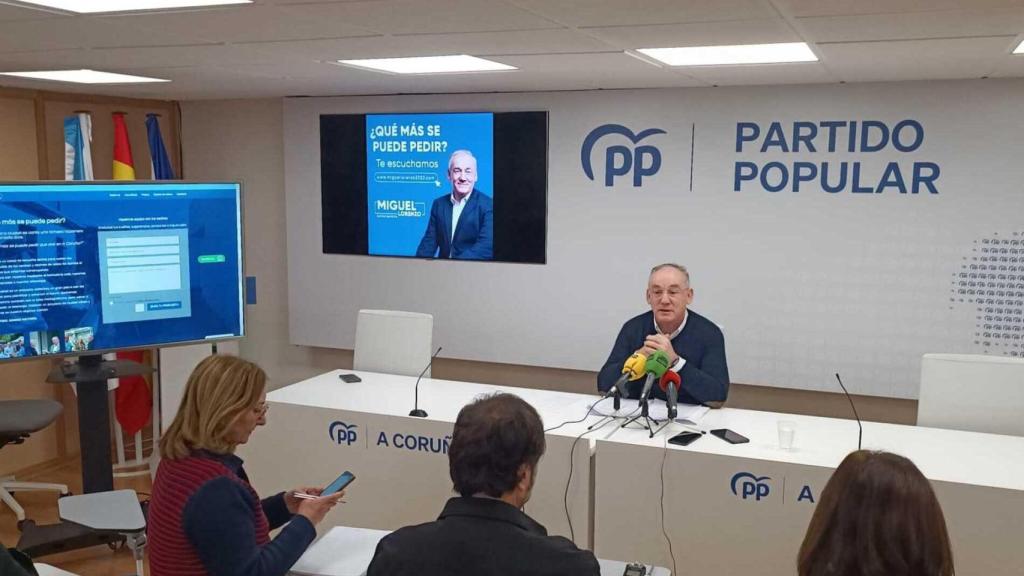 El candidato a la Alcaldía, Miguel Lorenzo.