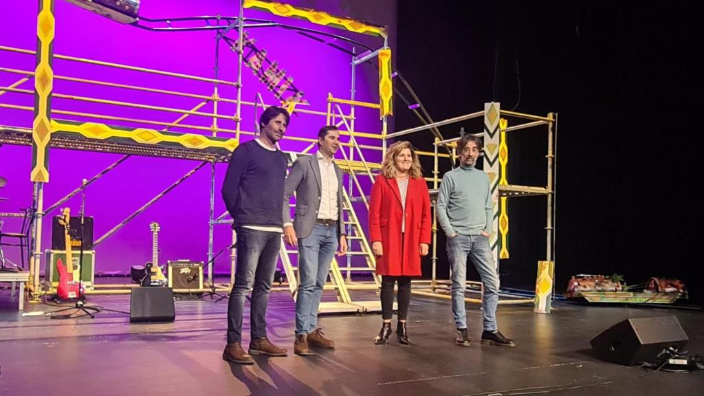 Carbajal, Sutil, Ferreiro y Prieto durante la presentación de la obra