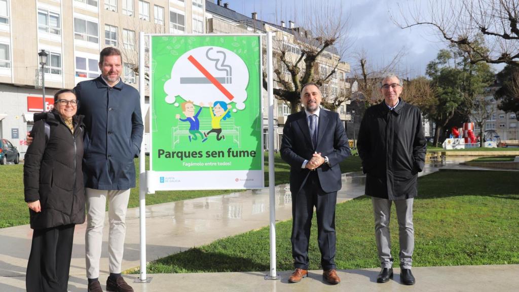 Puesta en marcha la Red gallega de parques sin humo en A Estrada (Pontevedra).