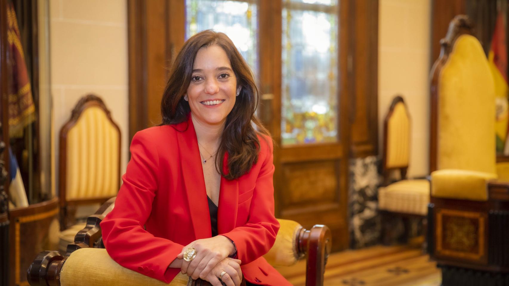 Inés Rey, alcaldesa de La Coruña, en su despacho.