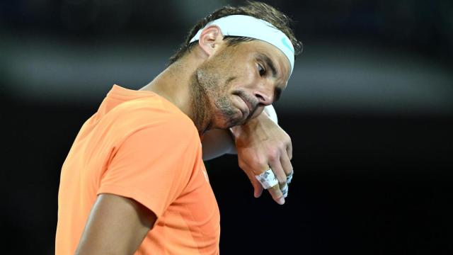 Nadal, durante el partido ante McDonald.