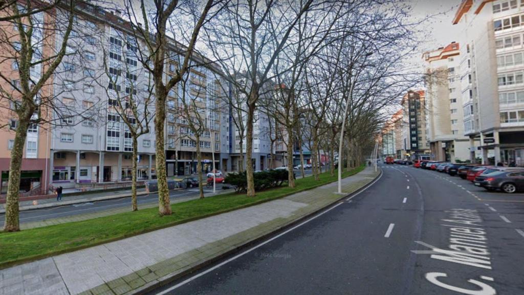 Calle Manuel Azaña de A Coruña.