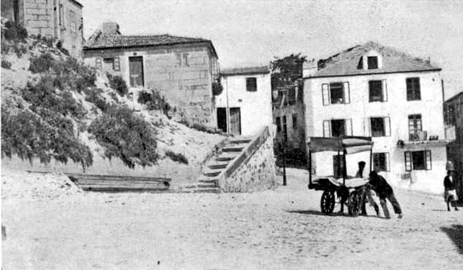 Foto antigua del banco dos contos, Vigo. Foto: Consorcio de Vigo