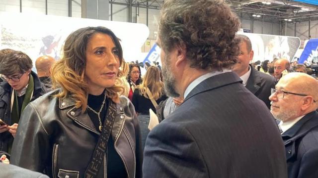 Paz Padilla e Iván Espinosa de los Monteros en Fitur 2023.