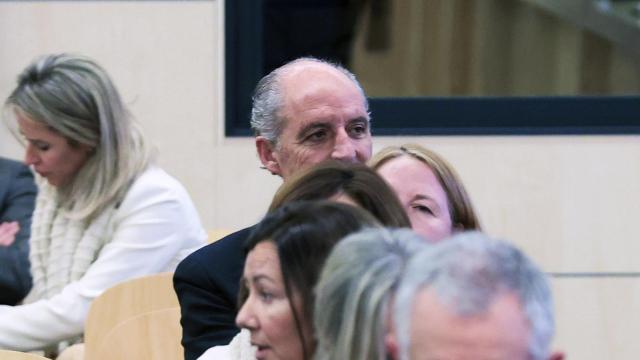 Francisco Camps este lunes en la Audiencia Nacional.