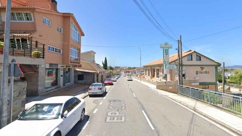 Carretera EP-2003 en Coruxo.