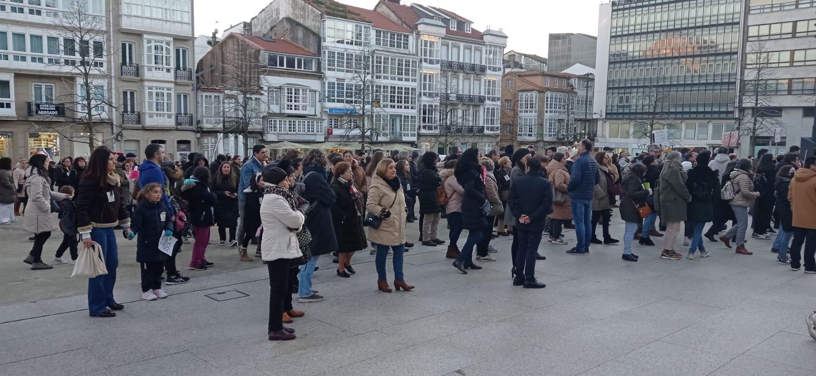 La movilización finalizó en la plaza de Armas. Imagen: cedida