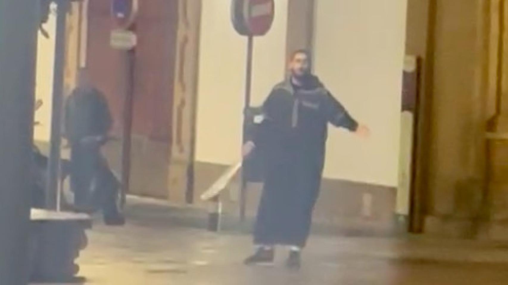 Yassine Kanjaa, tras asesinar al sacristán en Algeciras.