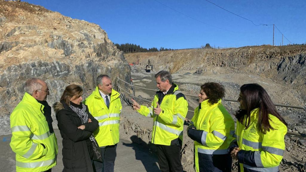 Visita del José Miñones a los trabajos del tramo Arzúa-Melide de la A-54