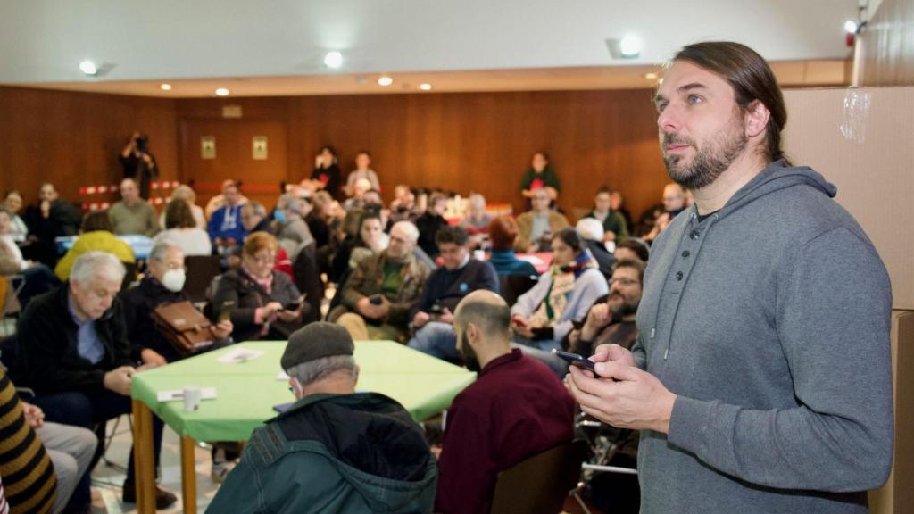 Xan Xove en el Centro Cívico de Monelos.