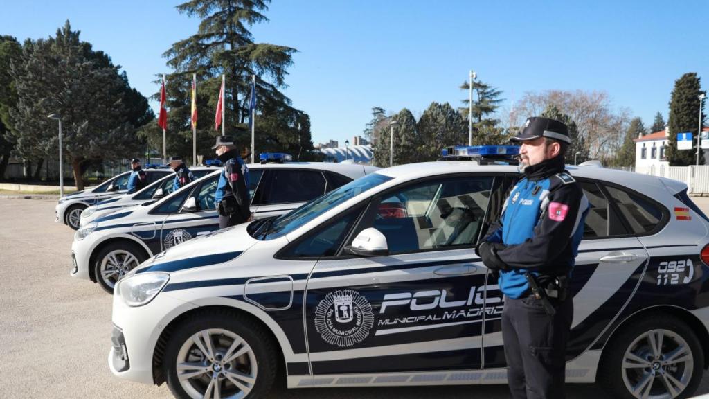 Coches patrulla de la Policía de Madrid