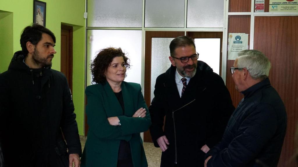 Rivas y Mato durante la visita esta mañana