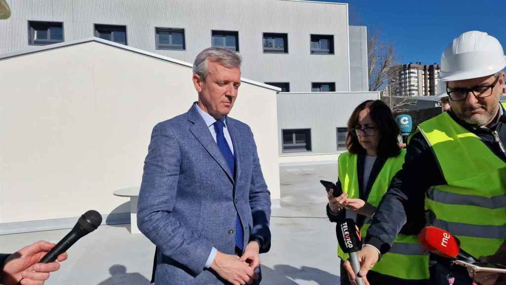 Alfonso Rueda hoy en Vigo.
