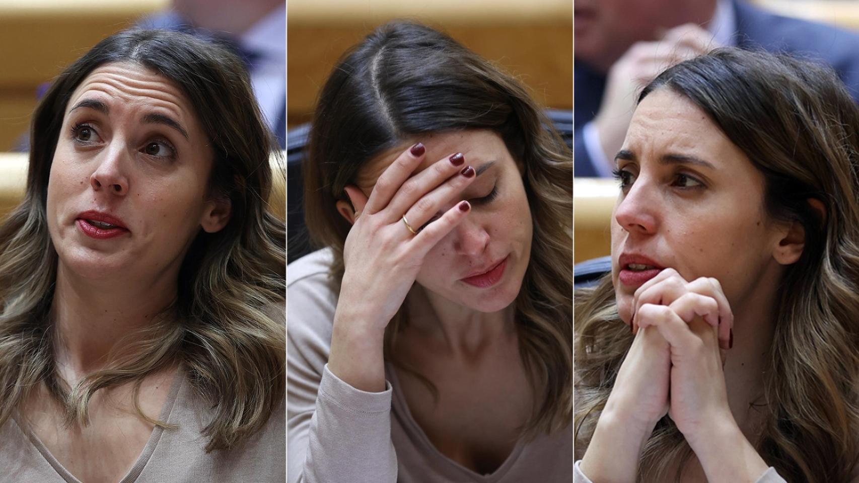 La ministra de Igualdad, Irene Montero, este martes en el Senado.