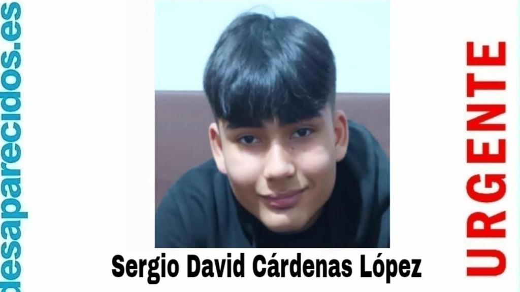 Sergio David Cárdenas López, desaparecido en A Coruña.