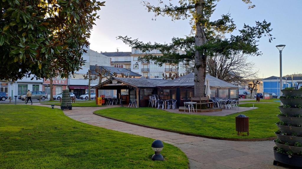 Instalaciones del bar en el parque municipal