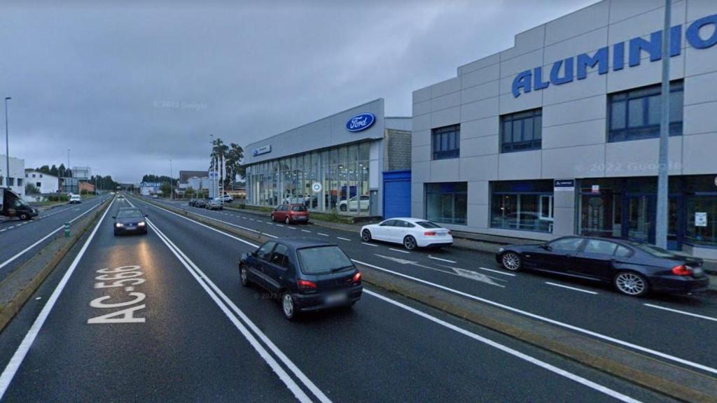 Punto en el que se produjo el accidente