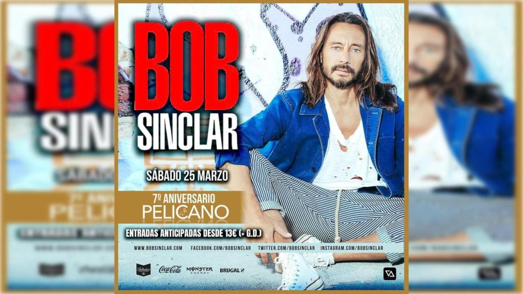 Concierto de Bob Sinclair en A Coruña.